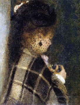 Pierre Auguste Renoir Painting - dama con velo Pierre Auguste Renoir